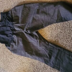Old Navy Black and Gray Maternity Pants